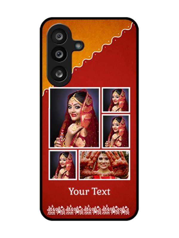 Custom Samsung Galaxy M56 5G Custom Metal Phone Case - Wedding Pic Upload Design