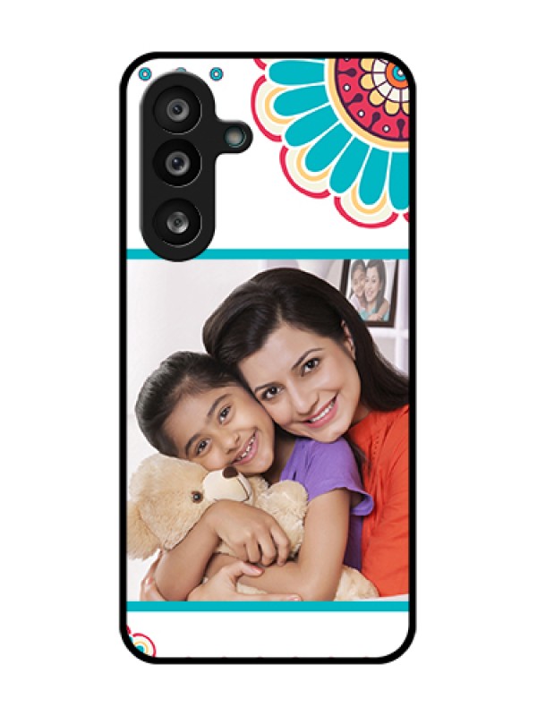 Custom Samsung Galaxy M56 5G Custom Metal Phone Case - Flower Design