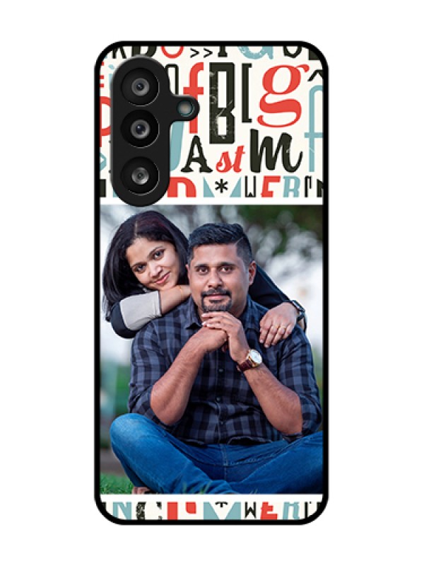 Custom Samsung Galaxy M56 5G Custom Metal Phone Case - Alphabet Design