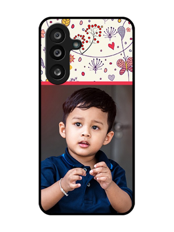 Custom Samsung Galaxy M56 5G Custom Metal Phone Case - Premium Floral Design