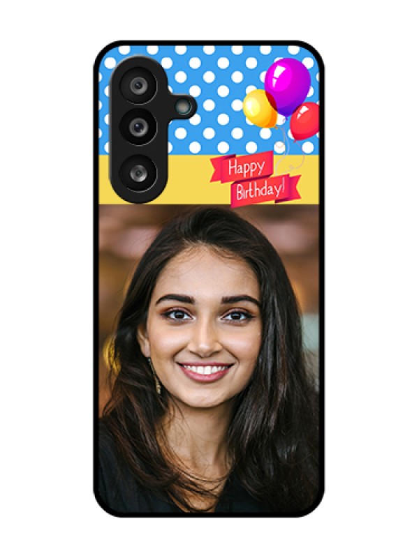 Custom Samsung Galaxy M56 5G Custom Metal Phone Case - Happy Birthday Design