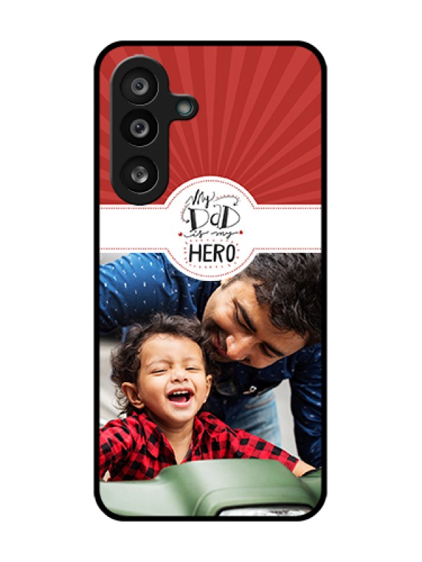 Custom Samsung Galaxy M56 5G Custom Metal Phone Case - My Dad Hero Design