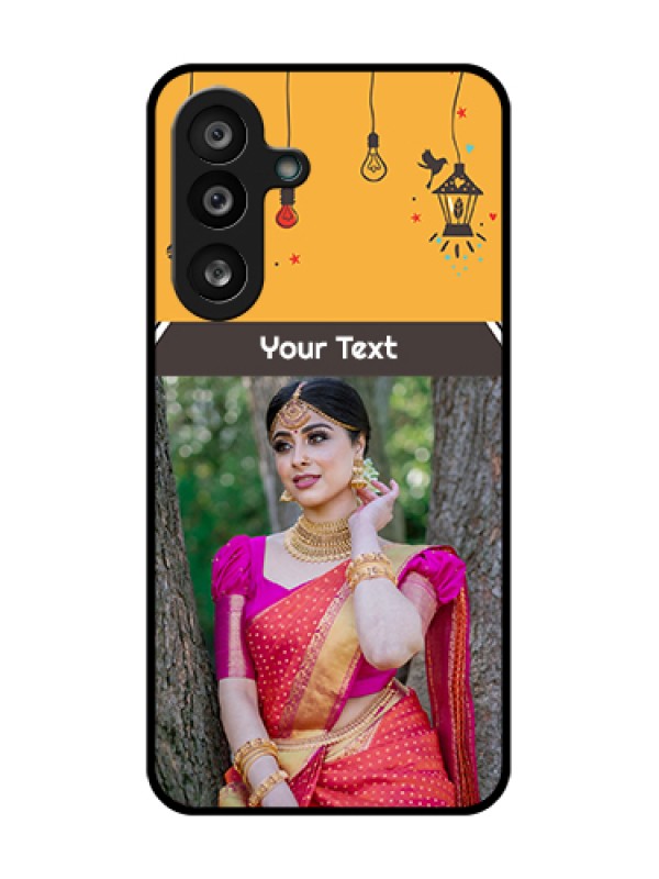 Custom Samsung Galaxy M56 5G Custom Metal Phone Case - With Family Picture And Icons