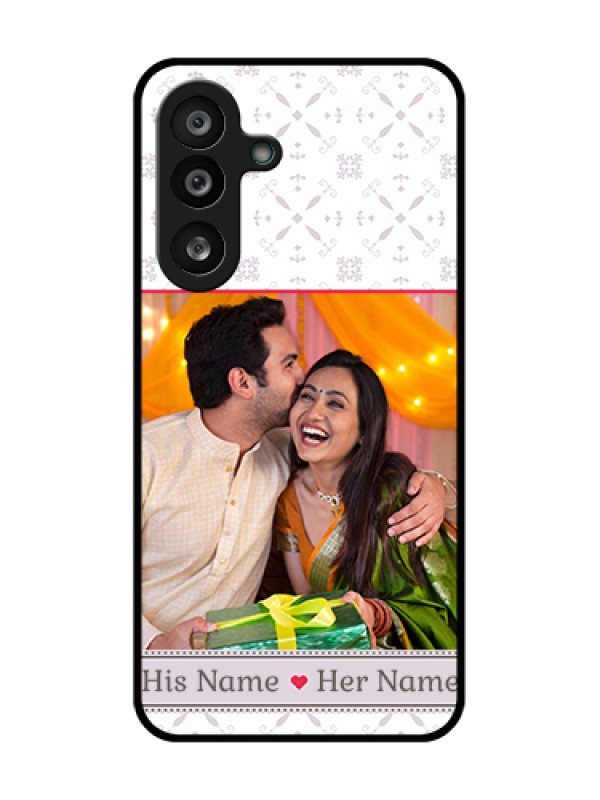 Custom Samsung Galaxy M56 5G Custom Metal Phone Case - With Photo And Ethnic Design
