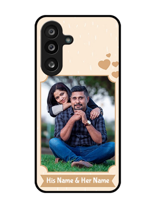 Custom Samsung Galaxy M56 5G Custom Metal Phone Case - With Confetti Love Design