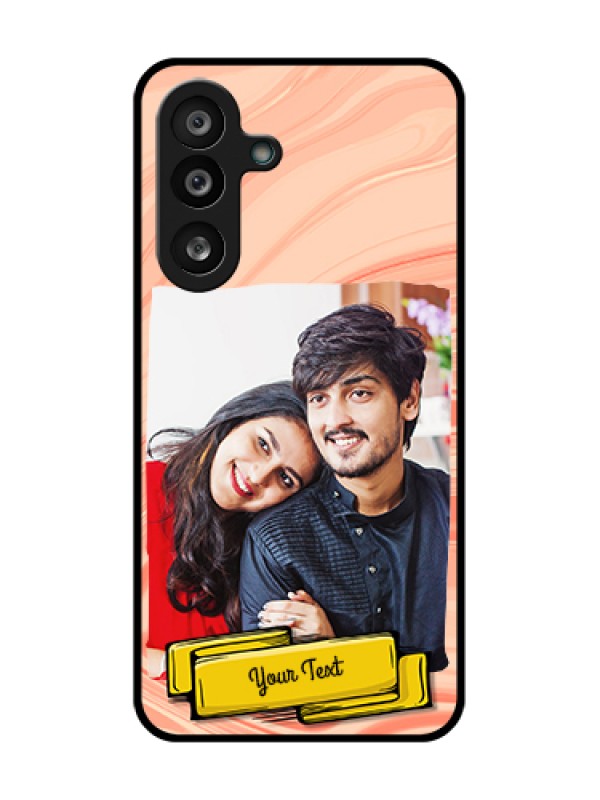 Custom Samsung Galaxy M56 5G Custom Metal Phone Case - Marble Texture Design