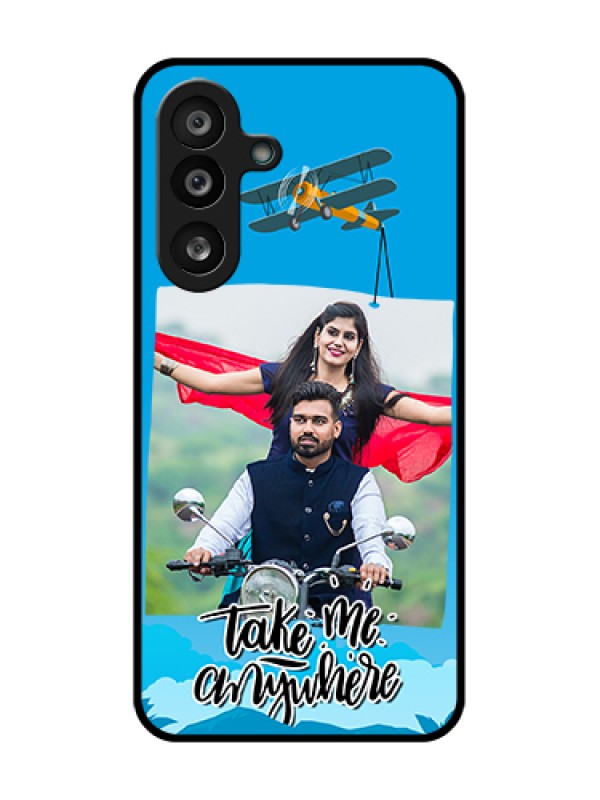 Custom Samsung Galaxy M56 5G Custom Metal Phone Case - Traveller Design