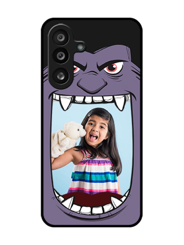 Custom Samsung Galaxy M56 5G Custom Metal Phone Case - Angry Monster Design