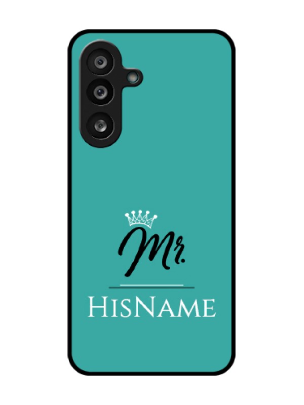 Custom Samsung Galaxy M56 5G Custom Metal Phone Case - Mr With Name Design