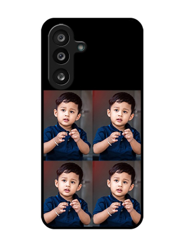 Custom Samsung Galaxy M56 5G Custom Metal Phone Case - 4 Image Holder Design