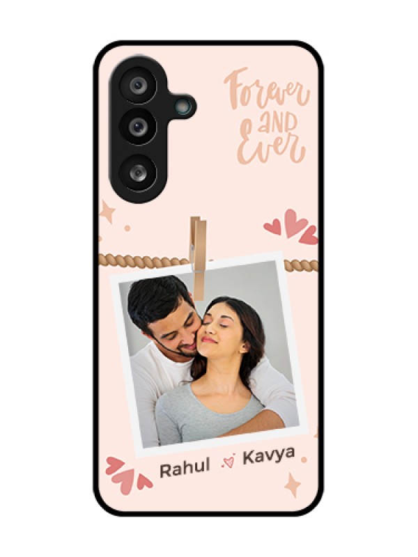 Custom Samsung Galaxy M56 5G Custom Metal Phone Case - Forever And Ever Love Design