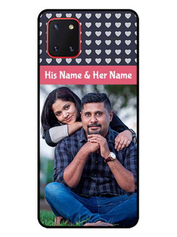 Custom Galaxy Note 10 Lite Custom Metal Phone CaseLove Symbols Design