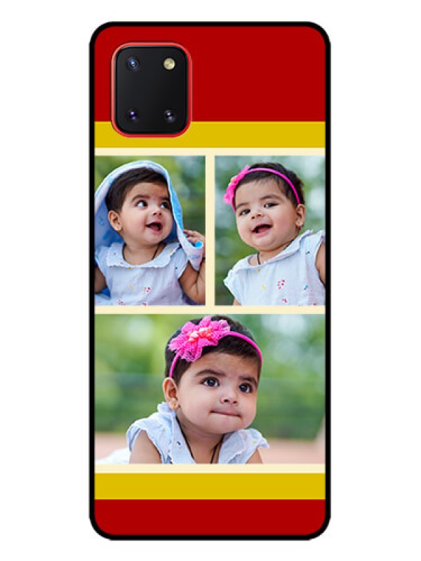 Custom Galaxy Note 10 Lite Custom Metal Phone CaseMultiple Pic Upload Design