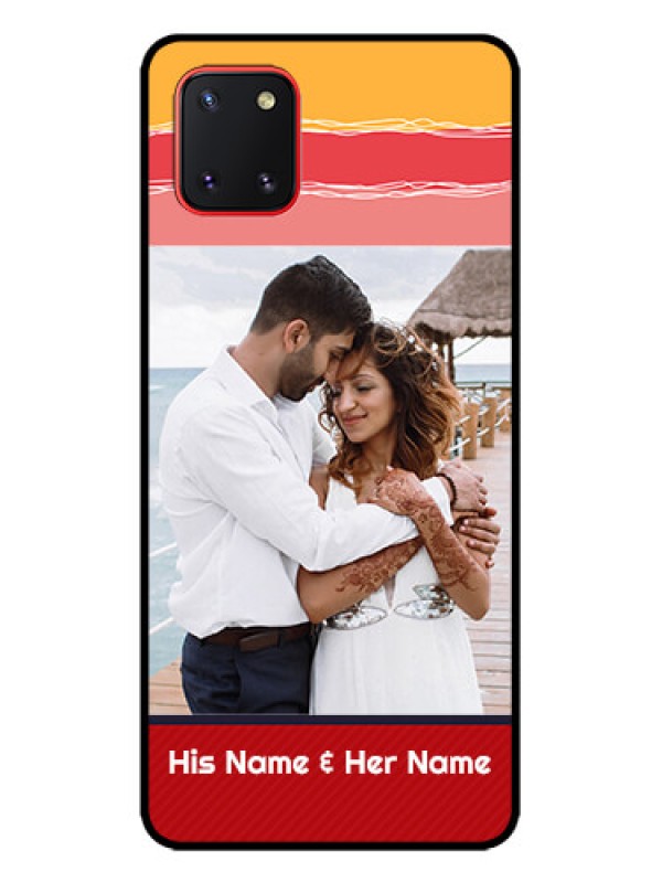 Custom Galaxy Note 10 Lite Custom Metal Phone CaseColorful Case Design