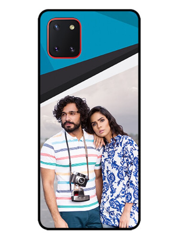 Custom Galaxy Note 10 Lite Custom Metal Phone CaseSimple Pattern Photo Upload Design