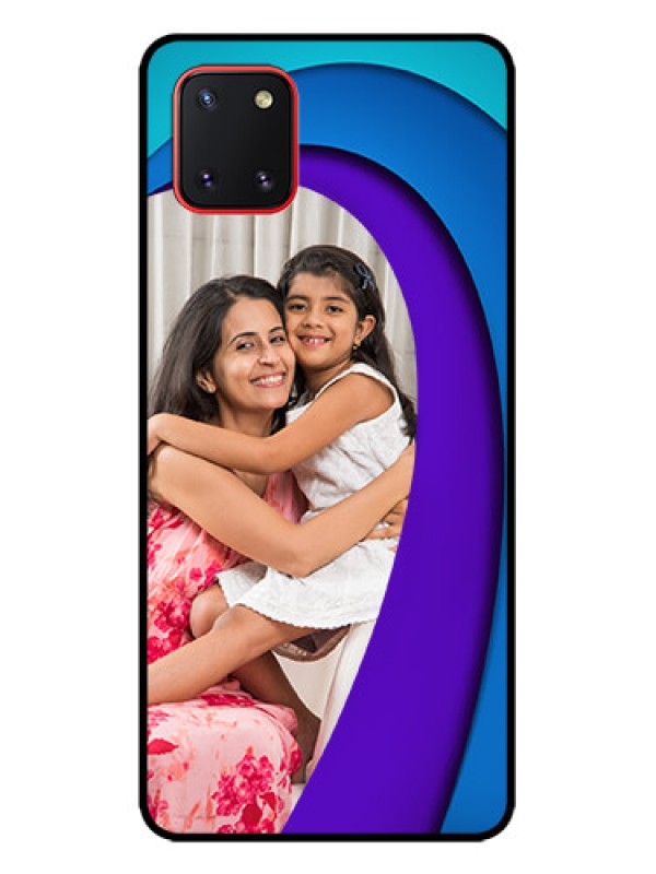 Custom Galaxy Note 10 Lite Custom Metal Phone CaseSimple Pattern Design