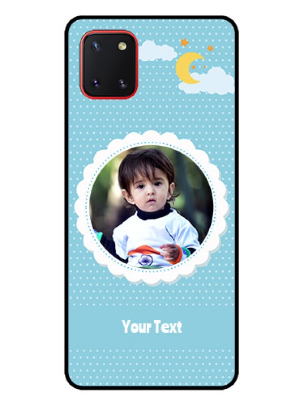 Custom Galaxy Note 10 Lite Custom Metal Phone CaseViolet Pattern Design