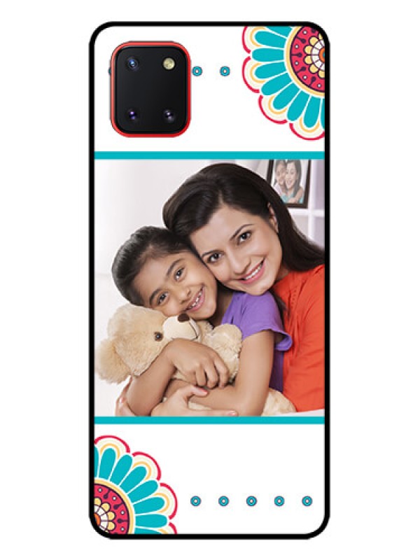 Custom Galaxy Note 10 Lite Custom Metal Phone CaseFlower Design