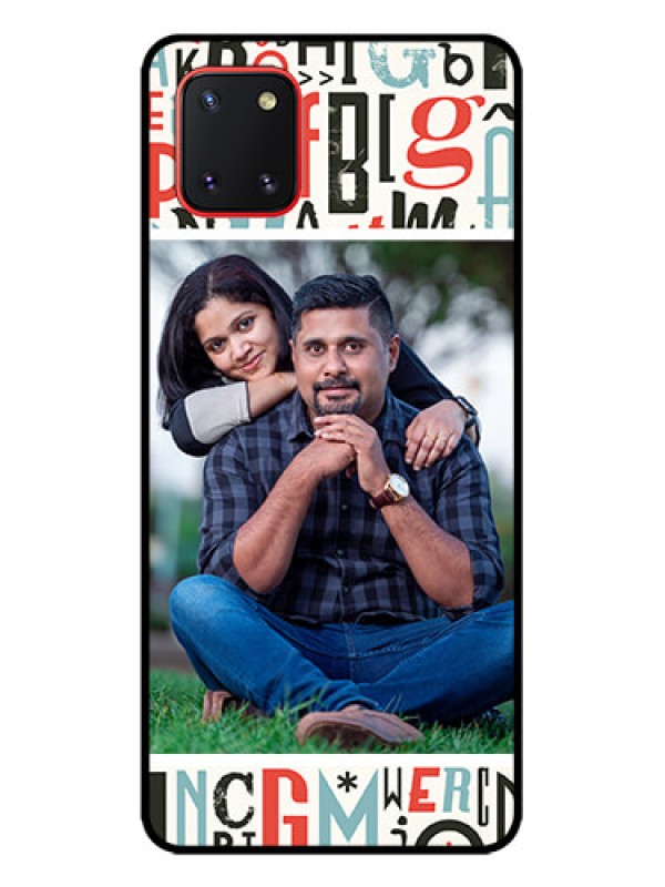 Custom Galaxy Note 10 Lite Custom Metal Phone CaseAlphabet Design