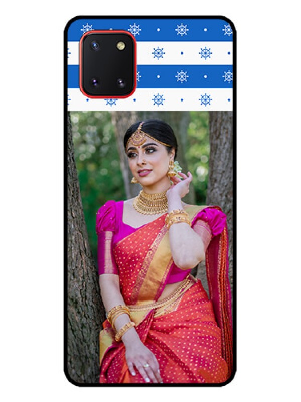 Custom Galaxy Note 10 Lite Custom Metal Phone CaseSnow Pattern Design