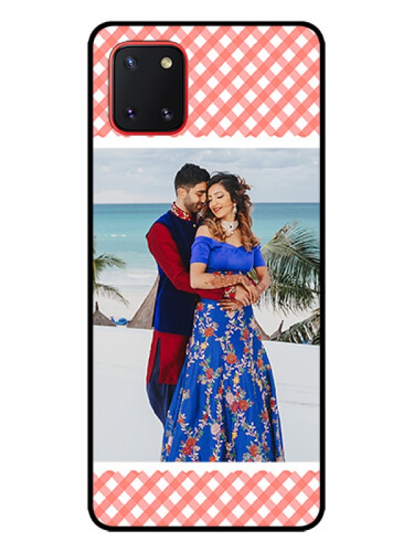 Custom Galaxy Note 10 Lite Custom Metal Phone CasePink Pattern Design