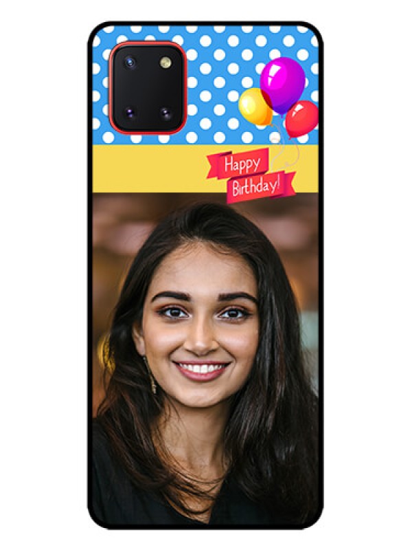 Custom Galaxy Note 10 Lite Custom Metal Phone CaseHappy Birthday Design