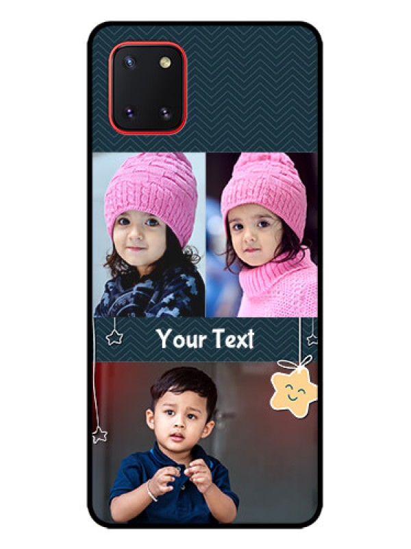 Custom Galaxy Note 10 Lite Custom Metal Phone CaseHanging Stars Design