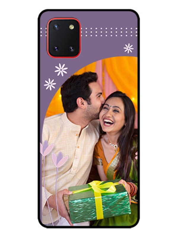 Custom Galaxy Note 10 Lite Custom Metal Phone CaseLavender Flowers Design