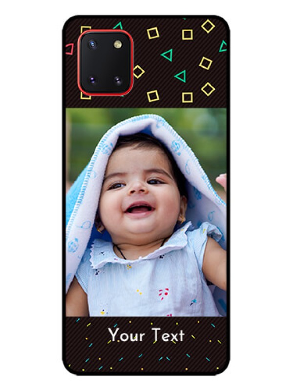 Custom Galaxy Note 10 Lite Custom Metal Phone CaseWith Confetti Birthday Design