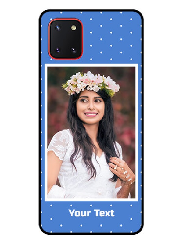 Custom Galaxy Note 10 Lite Custom Metal Phone CasePolka Dots Design