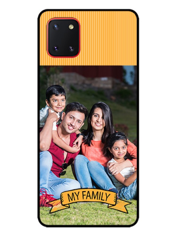 Custom Galaxy Note 10 Lite Custom Metal Phone CaseMy Family Design