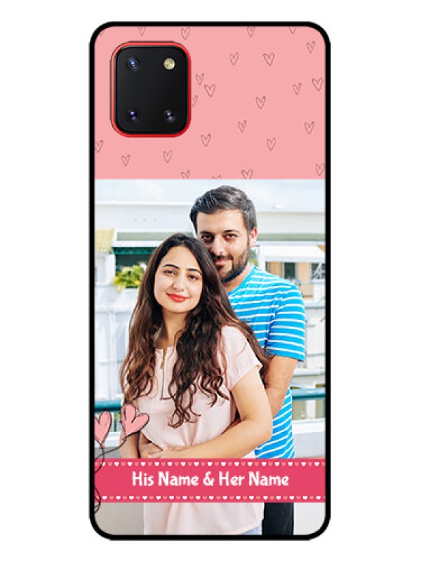 Custom Galaxy Note 10 Lite Custom Metal Phone CaseLove Design Peach Color