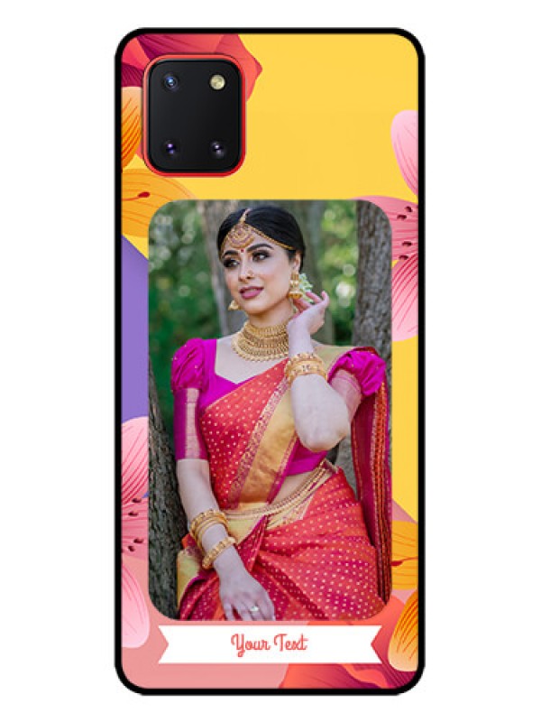 Custom Galaxy Note 10 Lite Custom Metal Phone Case3 Image With Vintage Floral Design