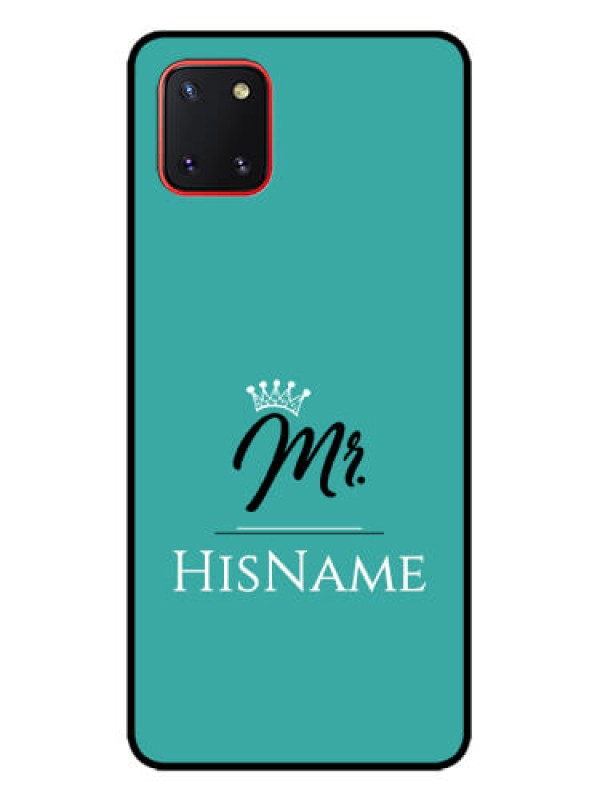 Custom Galaxy Note 10 Lite Custom Metal Phone CaseMr With Name Design