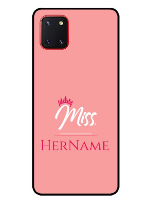 Custom Galaxy Note 10 Lite Custom Metal Phone CaseMrs With Name Design