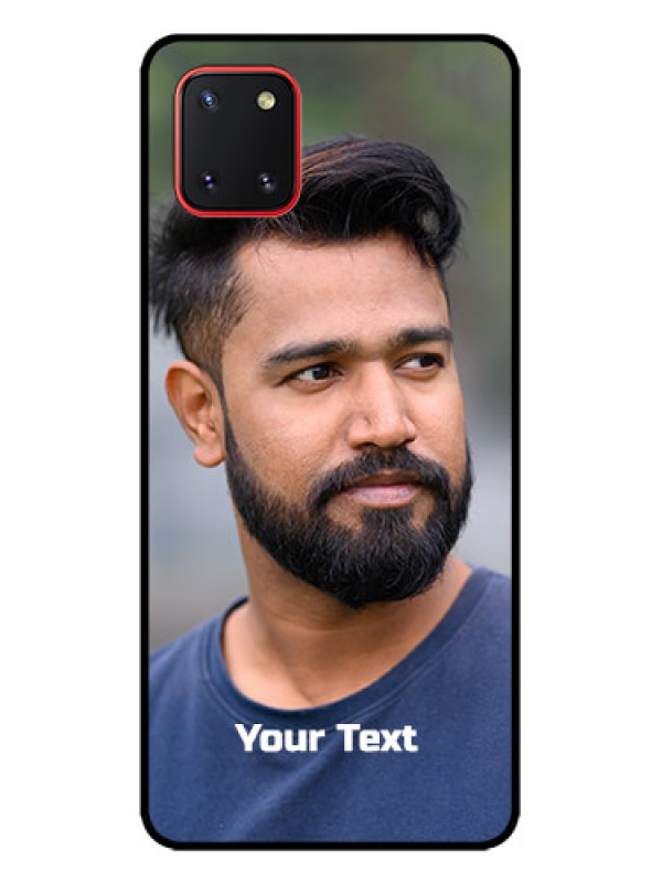 Custom Galaxy Note 10 Lite Custom Metal Phone CasePhoto With Text Design