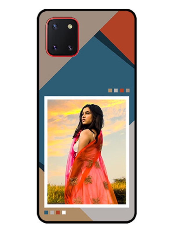 Custom Galaxy Note 10 Lite Custom Metal Phone CaseRetro Color Pallet Design