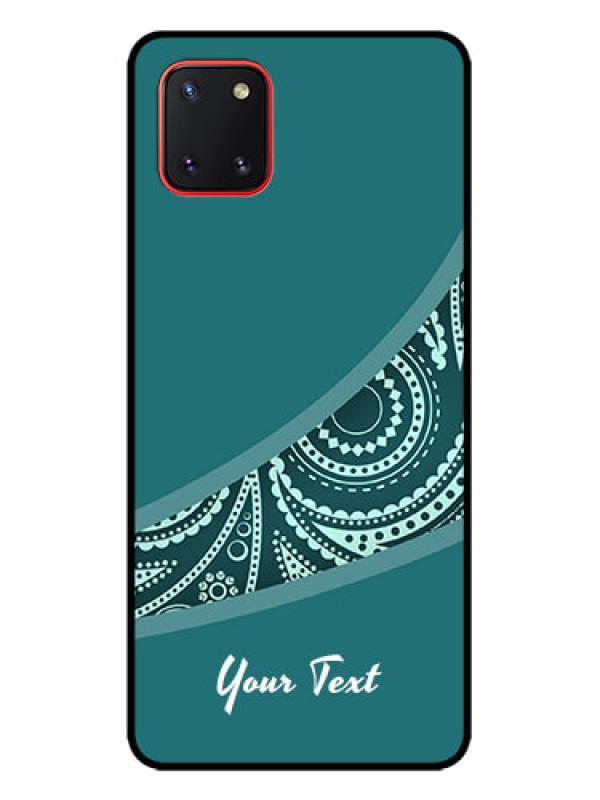 Custom Galaxy Note 10 Lite Custom Metal Phone CaseSemi Visible Floral Design