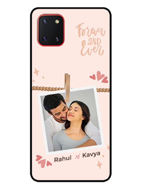 Custom Galaxy Note 10 Lite Custom Metal Phone CaseForever And Ever Love Design