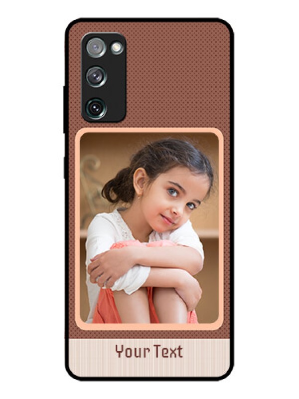Custom Galaxy S20 FE 5G Custom Metal Phone CaseSimple Pic Upload Design