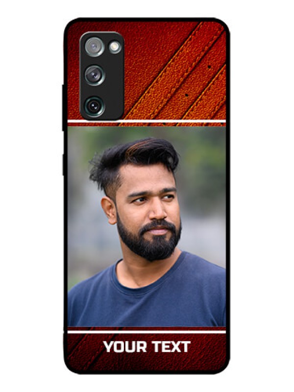 Custom Galaxy S20 FE 5G Custom Metal Phone CaseLeather Phone Case Design