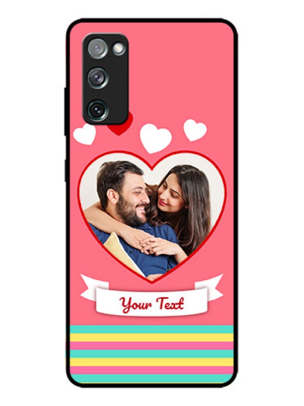 Custom Galaxy S20 FE 5G Custom Metal Phone CaseLove Shapes Doodle Design