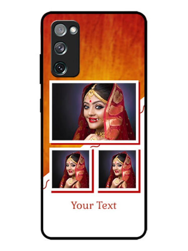 Custom Galaxy S20 FE 5G Custom Metal Phone CaseWedding Memories Design