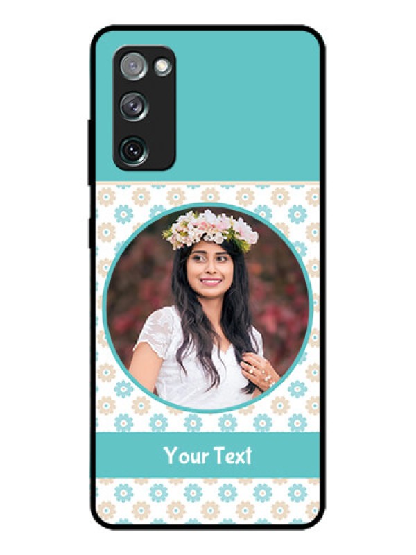 Custom Galaxy S20 FE 5G Custom Metal Phone CaseBeautiful Flowers Design