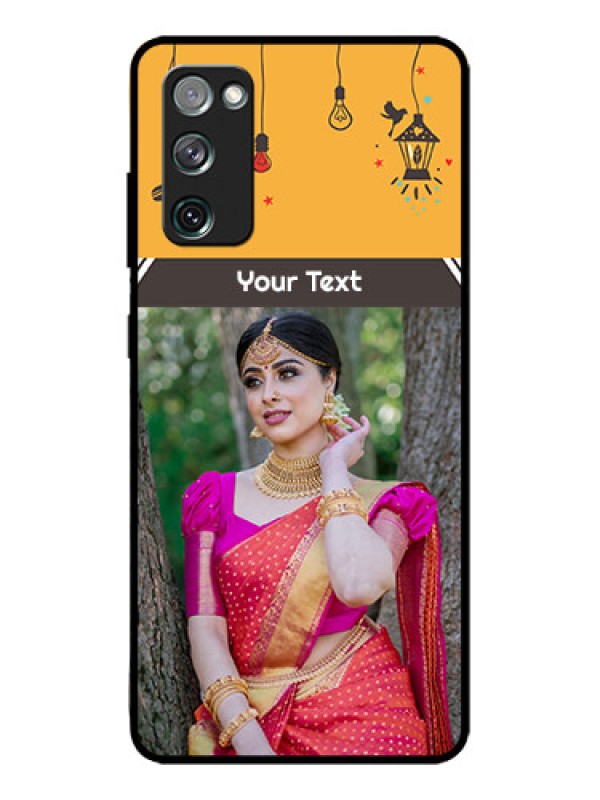 Custom Galaxy S20 FE 5G Custom Metal Phone CaseWith Family Picture And Icons