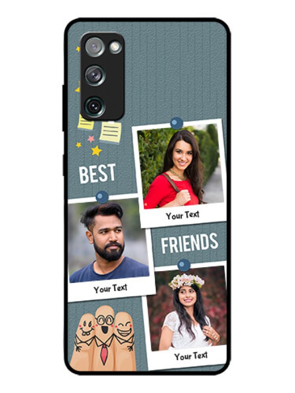 Custom Galaxy S20 FE 5G Custom Metal Phone CaseSticky Frames And Friendship Design