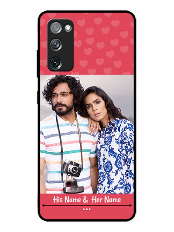 Custom Galaxy S20 FE 5G Custom Metal Phone CaseSimple Love Design