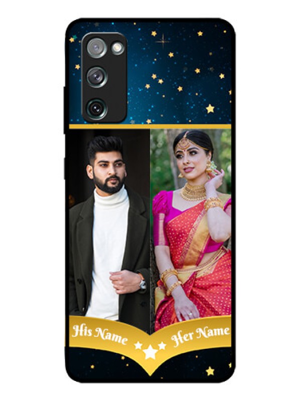 Custom Galaxy S20 FE 5G Custom Metal Phone CaseGalaxy Stars Backdrop Design