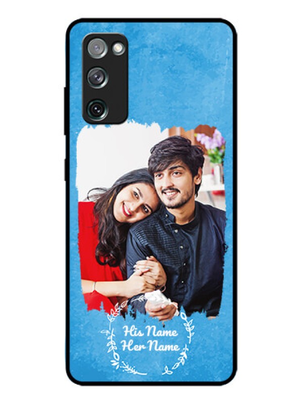 Custom Galaxy S20 FE 5G Custom Metal Phone CaseBlue Color Vintage Design