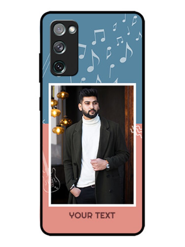 Custom Galaxy S20 FE 5G Custom Metal Phone CaseWith Color Musical Note Design